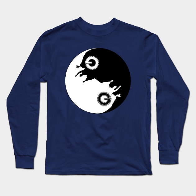 Yin and Yang 3000 Long Sleeve T-Shirt by Fletchorz